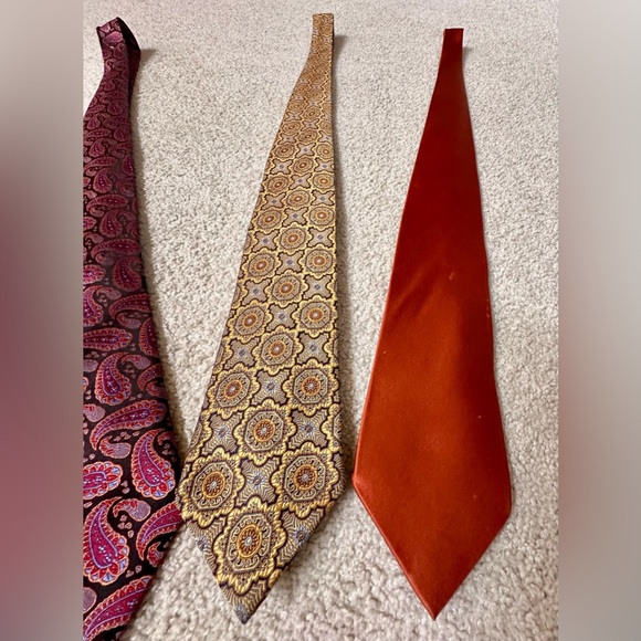5 Assorted Neckties Croft Barrow Van Heusen Jos A Bank Etc - Picture 4 of 8